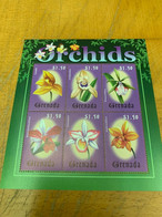 Orchids Grenada Flower Stamp From Hong Kong MNH - Storia Postale