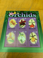 Orchids Grenada Flower Stamp From Hong Kong MNH - Covers & Documents