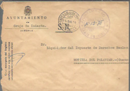 MARCA  AYUNTAMIENTO  GRAJA DE INIESTA  1978 - Franquicia Postal