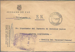 MARCA  JUZGADO DE PAZ VILLAPARDO  CUENCA 1979 - Postage Free