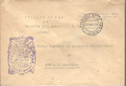 MARCA  JUZGADO DE PAZ  VILLANUEVA DE LA JARA CUENCA 1979 - Postage Free