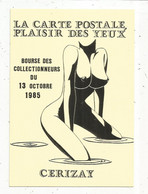 Cp, Bourses & Salons De Collections, Bourse Des Collectionneurs , 1985 , CERISAY, Deux Sèvres , Illustrateur S. Goubioud - Bourses & Salons De Collections