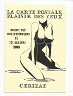 Cp, Bourses & Salons De Collections, Bourse Des Collectionneurs , 1985 , CERISAY, Deux Sèvres , Illustrateur S. Goubioud - Borse E Saloni Del Collezionismo