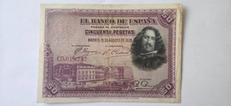 SPAGNA 50 PESETAS 1928 - 50 Pesetas