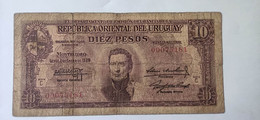 URUGUAY 10 PESOS 1939 - Uruguay