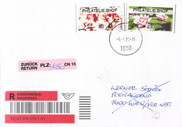 Austria Registered FDC 2020 ATM Flowers (both Types) Marked Philatelie.Shop (T22-39) - ATM - Frama (viñetas)