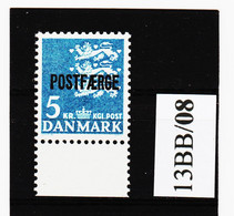 13BB/08 DÄNEMARK POSTFAERGE 1972  Michl  44 ** Postfrisch SIEHE ABBILDUNG - Parcel Post