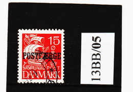 13BB/05 DÄNEMARK POSTFAERGE 1927  Michl  12  Gestempelt SIEHE ABBILDUNG - Parcel Post