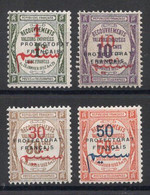 MAROC Timbres Taxe N°23* à 26* Neufs  Charnières TB Cote : 14.00€ - Timbres-taxe