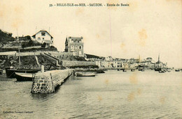 Belle Ile En Mer , Sauzon * Entrée Du Bassin * éditeur Fernand Féchant N°39 - Belle Ile En Mer