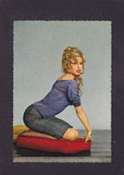 CPSM Bardot Brigitte Pin Up Circulé Format Environ 10 X 15 Voir Dos - Entertainers