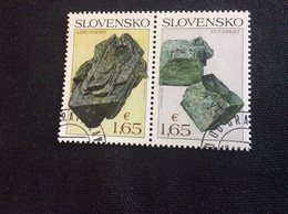 SK 2018 YT 748/749 Oblitéré Minéraux Euchroïte Libéthénite Minerals - Used Stamps