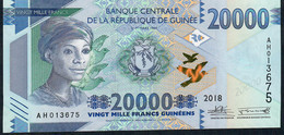 GUINEA NLP 20.000 Francs 2018  #AH Issued 2019 UNC - Guinee