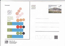 Slovakia 2003. Postal Stationery Card With Hologram, Nitrafila - Storia Postale