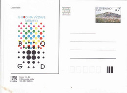 Slovakia 2003. Postal Stationery Card With Hologram, Nitrafila - Bod G - Lettres & Documents