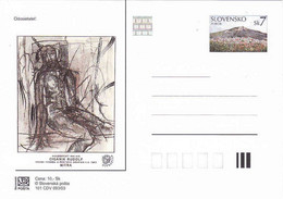 Slovakia 2003. Postal Stationery Card With Hologram, Nitrafila - Rudolf Cigánik - Covers & Documents