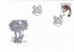 Slovakia 2003. FDC WWF Wild Cat 14 Sk - FDC