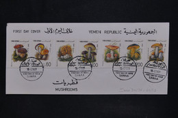 YÉMEN - Enveloppe FDC En 1991 -  Champignons  - L 126584 - Yémen