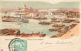 EGYPTE  PORT SAID Entrée Du Canal Et Bureau De La Compagnie - Port-Saïd