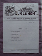 DOUBS -25-  "  METABIEF  "  Années 1979-85  "  Bulletin Liaison SUR LE MONT"    -   N° 2    -    Net    0.30 - Tourism Brochures