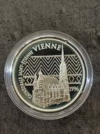 100 FRANCS 15 ECUS BE PROOF CATHEDRALE SAINT-ETIENNE DE VIENNE 1996 / 20000 EX SILVER FRANCE / CAPSULE - Essays & Proofs