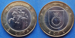 LITHUANIA - 2 Litai 2012 "Resorts - Palanga" KM# 186.1 Republic, Litas Currency (1991-2014) - Edelweiss Coins - Lituanie