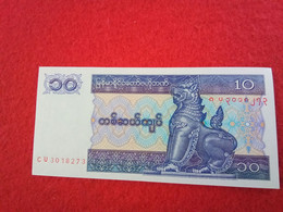 Ancien Billet MYANMAR 10 KYATS 1997 (bazarcollect28) - Myanmar