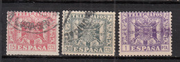 Espagne - Télégraphe - 90 + 91 + 93 ° - Télégraphe