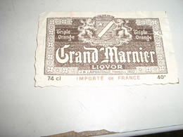 ETICHETTA  GRAND MARNIER - Alcools & Spiritueux