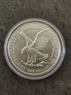 1 DOLLAR AMERICAN SILVER EAGLE NEW REVERSE 1 OZ 2021 ARGENT USA / SILVER / CAPSULE - Zonder Classificatie