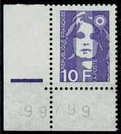 VARIETES - TYPE BRIAT 10F Y/T N° 2626 - GOMME TROPICALE ** - Unused Stamps