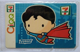 Phi;ippines 7-11 Cliqq Card "  Superman - DC, Justice League , WB  Promo " - Gift Cards