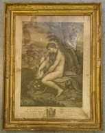 18ème VENUS BLESSEE ESTAMPE - GRAVEUR PIERRE AUDOUIN - DE METTERNICH - Estampes & Gravures