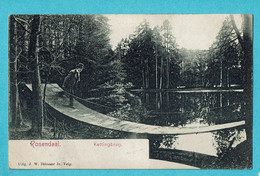 * Rosendaal (Velp Rozendaal - Gelderland) * (Uitg J.W. Ditmaar Jr. Velp) Kettingbrug, Pont, Bridge, Bois, étang, Parc - Velp / Rozendaal