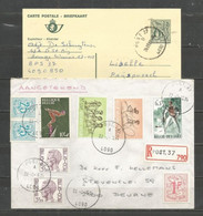 Belgique - Poste Militaire - Cachet "POST.37 4090" - Différents Types Et Dates - Dont 2 Recommandés - Storia Postale