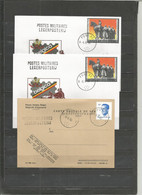 Belgique - Poste Militaire - Cachet "POST.X3" - Différents Types Et Dates - Storia Postale