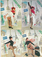 PIN UPS EDITIONS LYNA A+B+D+F FRENCH CANCAN PIGALLE - Pin-Ups