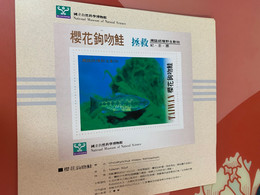Taiwan S/s No Face Issued By National Museum Of Natural Science Saved The Trout - Storia Postale