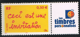 FRANCE : N° 3636A ** Avec Vignette "les Timbres Personnalisés" ("C'est Une Invitation") - PRIX FIXE - - Neufs