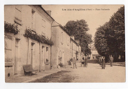 18 CHER - LES AIX D'ANGILLON Place Nationale (voir Description) - Les Aix-d'Angillon