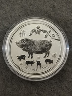 1 DOLLAR 2019 AUSTRALIE ARGENT ANNEE DU COCHON / AUSTRALIA / 1 SILVER OZ / CAPSULE - Dollar