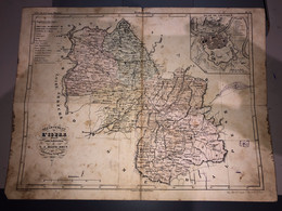 VIEUX PLAN DU DEPARTEMENT DE L'ISERE 1853 - V.-A. MALTE-BRUN Par A.H.DUFOUR GEOGRAPHE - Other Plans