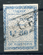 RC 19535 GUYANE FRANÇAISE TIMBRE FISCAL 1f50c DIMENSION ( VOIR DESCRIPTION ) - Oblitérés