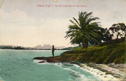 Antigua, B.W.I., St. John's, Look-out At Fort James (1910s) Postcard - Antigua Y Barbuda