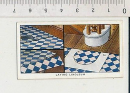 Laying Pose Du Linoleum Bricolage Maison Couteau Cutter Household Hints Wills Cigarettes 88/11 - Wills