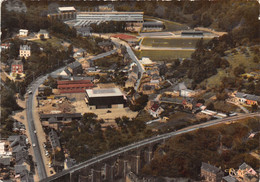 76-BOLBEC- VUE AERIENNE LE VIADUC LE STADE ET LE COLLEGE TECHNIQUE - Bolbec