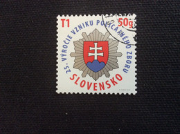 Slovaquie 2016 Oblitéré YT 681 25° Anniversaire Des Forces De POLICE Slovaques - Used Stamps