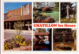 CHATILLON-SUR-CHALARONNE    ( AIN )  LES FLEURS . MULTI-VUES - Châtillon-sur-Chalaronne