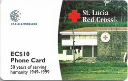 St. Lucia - C&W (GPT) - Red Cross - 288CSLA - 1999, 20.000ex, Used - St. Lucia