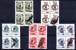 KORIAKI 1994, Emission Locale / Local Issue Sur SU / URSS, 5 Blocs, FAUNE, Surcharges/ Overprinted. R264 - Siberia Y Extremo Oriente